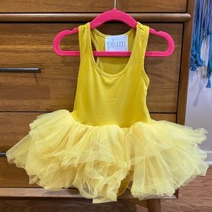 Iloveplum plum NYC tutu one year mustard